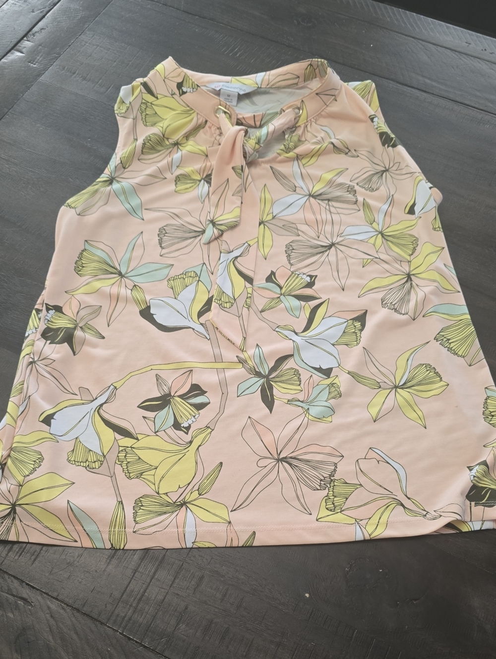 Womens Liz Claiborne Sleeveless Blouse. Medium. Excellent Condition. Tie Top